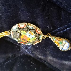 Italian micro mosaic necklace